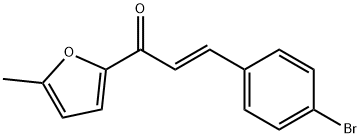 (2E)-3-(4-bromophenyl)-1-(5-methylfuran-2-yl)prop-2-en-1-one 结构式