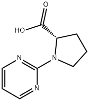 ( S ) - 1 - (嘧啶- 2 -基)吡咯烷- 2 -羧酸 结构式