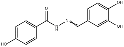 N'-(3,4-dihydroxybenzylidene)-4-hydroxybenzohydrazide 结构式