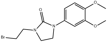 1-(2-BROMOETHYL)-3-(3,4-DIMETHOXYPHENYL)IMIDAZOLIDIN-2-ONE 结构式