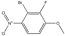 2-Bromo-3-fluoro-4-methoxy-1-nitrobenzene 结构式
