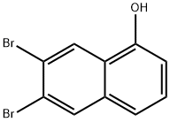 6,7-二溴萘-1-酚 结构式