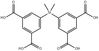 1,3-Benzenedicarboxylic acid,5,5'-(dimethylsilylene)bis- 结构式