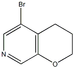 5-溴-3,4-二氢2H-吡喃并[2,3-C]吡啶 结构式