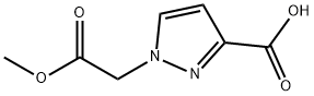 1-(2-甲氧基-2-氧乙基)-1H-吡唑-3-羧酸 结构式