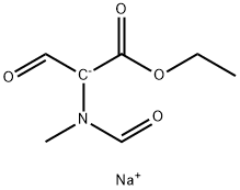 sodium (Z)-3-ethoxy-2-(N-methylformamido)-3-oxoprop-1-en-1-olate 结构式