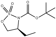 (S)-3-Boc-4-ethyl-1,2,3-oxathiazolidine 2,2-dioxide 结构式