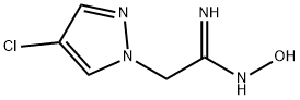 (1E)-2-(4-chloro-1H-pyrazol-1-yl)-N-hydroxyethanimidamide 结构式