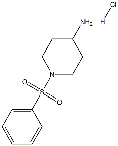 1-(苯磺酰)哌啶-4-胺盐酸 结构式