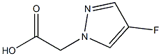 2-(4-氟-1H-吡唑-1-基)乙酸 结构式