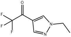 1-(1-乙基-1H-吡唑-4-基)-2,2,2-三氟乙烷-1-酮 结构式