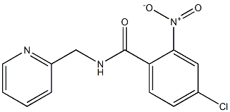 4-chloro-2-nitro-N-(pyridin-2-ylmethyl)benzamide 结构式