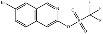 7-bromoisoquinolin-3-yl trifluoromethanesulfonate 结构式