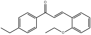 (2E)-3-(2-ethoxyphenyl)-1-(4-ethylphenyl)prop-2-en-1-one 结构式