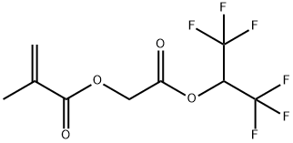 2-((1,1,1,3,3,3-hexafluoropropan-2-yl)oxy)-2-oxoethyl methacrylate 结构式