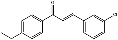 (2E)-3-(3-chlorophenyl)-1-(4-ethylphenyl)prop-2-en-1-one 结构式