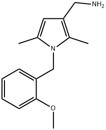 {[1-(2-methoxybenzyl)-2,5-dimethyl-1H-pyrrol-3-yl]methyl}amine 结构式