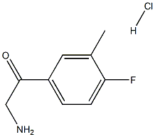 2-amino-1-(4-fluoro-3-methylphenyl)ethanone HCl 结构式