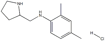 2,4-二甲基-N-(吡咯烷-2-基甲基)苯胺盐酸盐 结构式