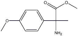 2-氨基-2-(4-甲氧基苯基)丙酸甲酯 结构式