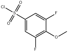 3,5-Difluoro-4-methoxybenzenesulfonyl chloride 结构式