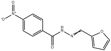 N-[(E)-furan-2-ylmethylideneamino]-4-nitrobenzamide 结构式