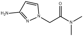 2-(3-氨基-1H-吡唑-1-基)-N,N-二甲基乙酰胺 结构式