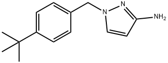 1-[(4-tert-butylphenyl)methyl]-1H-pyrazol-3-amine 结构式