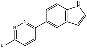 5-(6-BROMOPYRIDAZIN-3-YL)-1H-INDOLE 结构式