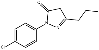 1-(4-chlorophenyl)-3-propyl-1H-pyrazol-5(4H)-one 结构式