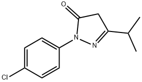 1-(4-chlorophenyl)-3-isopropyl-1H-pyrazol-5(4H)-one 结构式