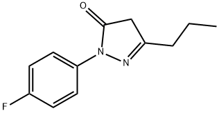 1-(4-fluorophenyl)-3-propyl-1H-pyrazol-5(4H)-one 结构式