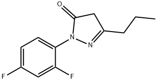 1-(2,4-difluorophenyl)-3-propyl-1H-pyrazol-5(4H)-one 结构式