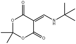 5-[(tert-butylamino)methylidene]-2,2-dimethyl-1,3-dioxane-4,6-dione 结构式