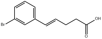 (E)-5-(3-溴苯基)-4-戊烯酸 结构式