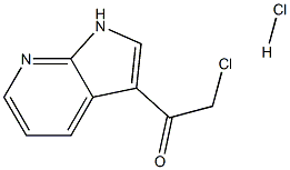 2-氯-1-(1H-吡咯并[2,3-B]吡啶-3-基)乙-1-酮盐酸盐 结构式