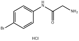 2-氨基-N-(4-溴苯基)醋胺石盐酸 结构式