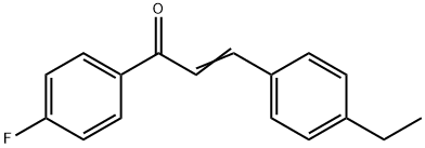 (2E)-3-(4-ethylphenyl)-1-(4-fluorophenyl)prop-2-en-1-one 结构式