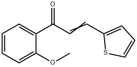 (2E)-1-(2-methoxyphenyl)-3-(thiophen-2-yl)prop-2-en-1-one 结构式