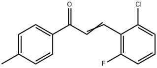 (2E)-3-(2-chloro-6-fluorophenyl)-1-(4-methylphenyl)prop-2-en-1-one 结构式