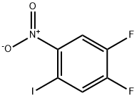 1,2-二氟-4-碘-5-硝基苯 结构式