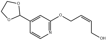 (Z)-4-((4-(1,3-二噁戊环-2-基)吡啶-2-基)氧代)丁-2-烯-1-醇 结构式