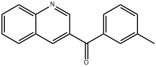 3-(3-Methylbenzoyl)quinoline 结构式