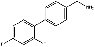 (2',4'-二氟-[1,1'-联苯]-4-基)甲胺 结构式