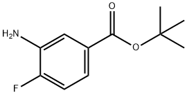 3-氨基-4-氟苯甲酸叔丁酯 结构式