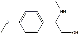 2-(4-甲氧基苯基)-2-(甲基胺)乙烷-1-醇 结构式