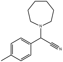 2-(azepan-1-yl)-2-(4-methylphenyl)acetonitrile 结构式