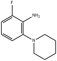 2-氟-6-(哌啶-1-基)苯胺  结构式