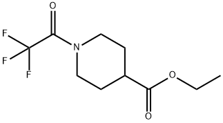 ethyl 1-(trifluoroacetyl)piperidine-4-carboxylate 结构式