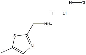 (5-甲基噻唑-2-基)甲胺二盐酸盐 结构式